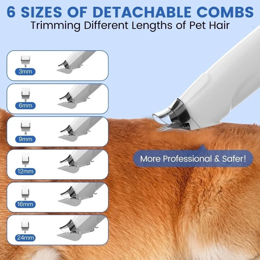Pet Grooming Vacuum Kit Cordless w/ Attachments 🐾 AIRROBO PG200